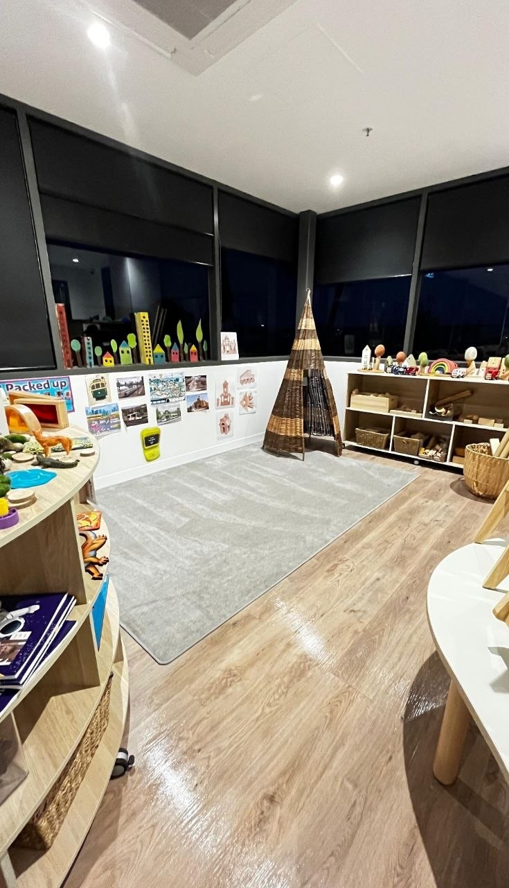 Childcare centre playroom in Richmond Melbourne after a nightly Blancoz clean