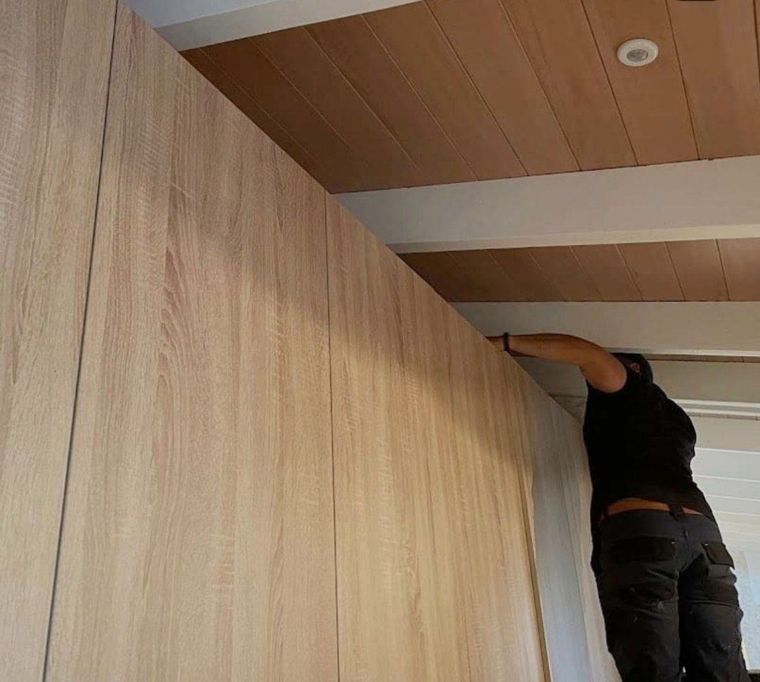 Blancoz cleaner detail cleaning the top of joinery during a Melbourne commercial clean